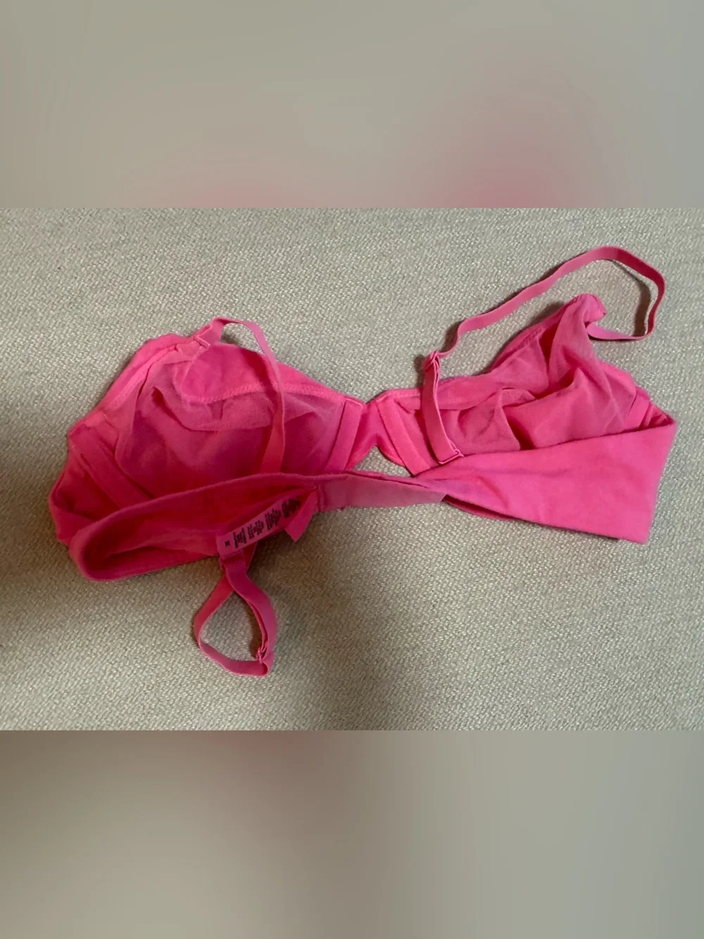 COTTON JERSEY T-SHIRT BRA SKIMS SUGAR PINK / 36 / C - Picture 2 of 3